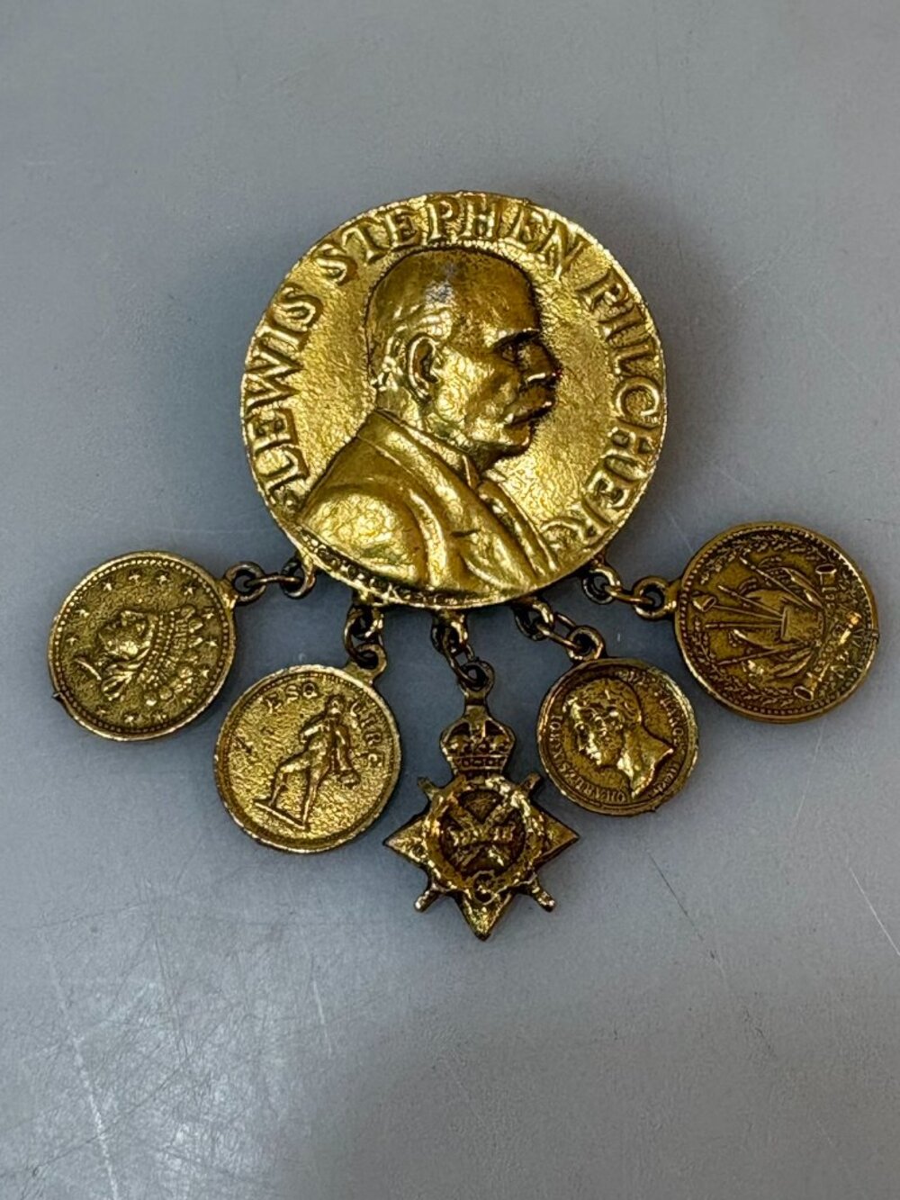 Lewis Stephen Pilcher Surgeon 53rd Annual Encampment NY G.A.R. 1919 Medal Brooch